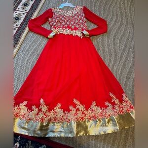 Women’s traditional desi Indian Pakistani long maxi Anarkali dress size small